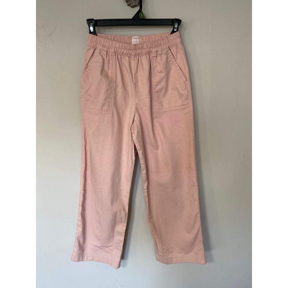 NWT Girl's Crewcuts Dusty Pink Wide Leg Patch Pockets Pants 12 J.Crew Cotton